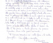 lettera suor. Teresina Generoso